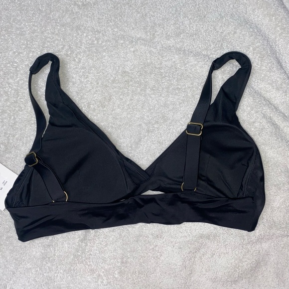 NWT Andie Swim The Belmar Bikini Top Classic Black Women’s Size Small - Picture 4 of 7